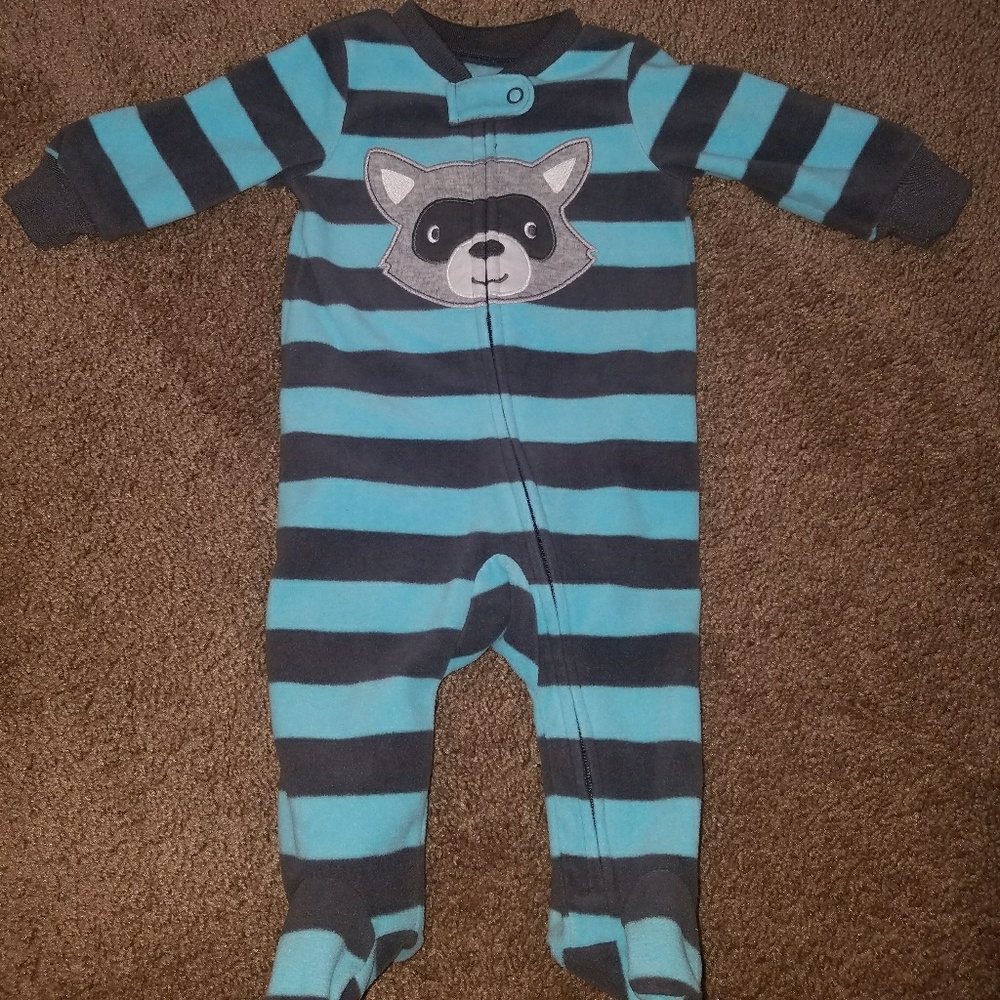 Baby boy 3 month racoon onsie